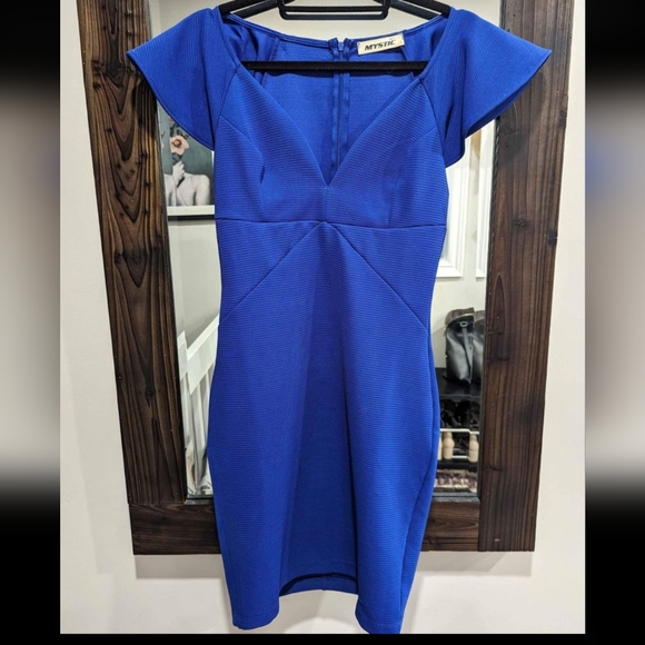 Indigo Blue short sleeved dress - Picture 1 of 2